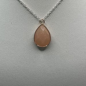 Peach Stone Pendant