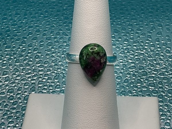 Blue agate ring