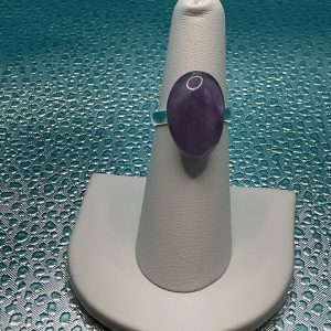 Polished Amethyst ring