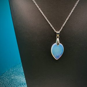 Opal teardrop necklace