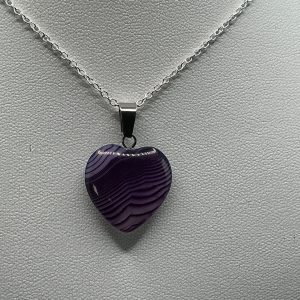 Purple Heart Dyed Agate necklace