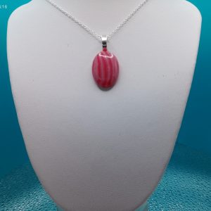 Premium Pink Banded Agate Necklace