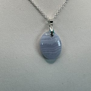 Blue Lace Agate Pendant