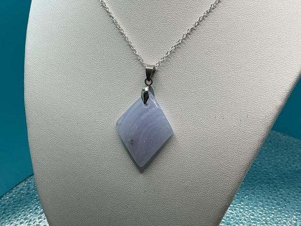 Blue Lace Agate Necklace