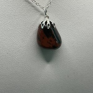 Mahogany Obsidian necklace