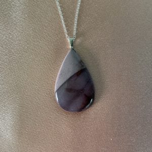 Two tone grey Agate Necklace