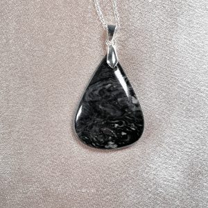 Snowflake Obsidian Necklace